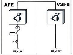 Diagram for inverter free of line reactions